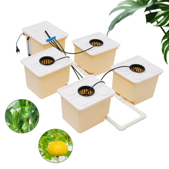 Indoor 11L Aeroponic Plant Site Hydroponic System Grow Kit Cabinet 5 Box