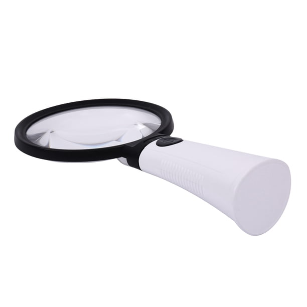 Lupa Lente Óptica Útil 30X 10X Con 12 Luces LED para Lectura Personas Mayores