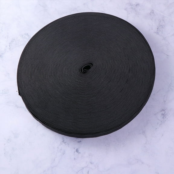 SOPOTUTU Black Buttonhole Elastic Band for Sewing and Projects, Stretchy Elastic Band for Women, 1 Set