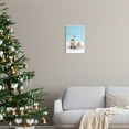thumbnail image 2 of Stupell Industries Penguin Christmas Present Sled Holiday Photography Unframed Art Print Wall Art, 2 of 6