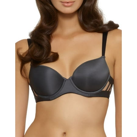 

Felina BLACK/GRAY Entre Doux Refined T-Shirt Bra US 34C UK 34C