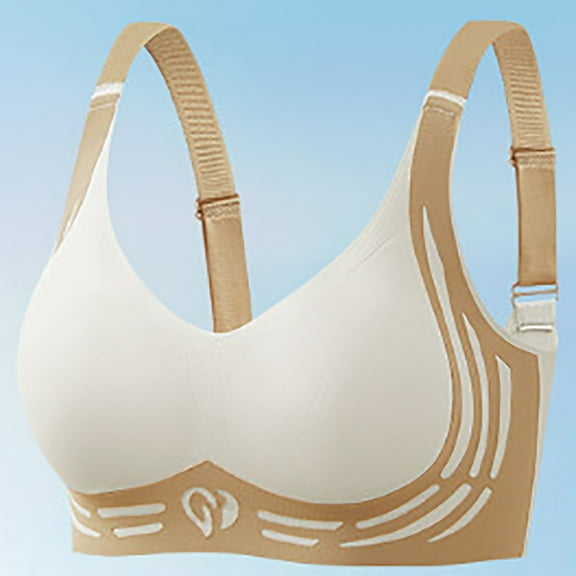 Super Gather Bra Soft Comfortable Gather Bra Wireless Up Bra Lift Bra Women Lingerie Everyday Sports Bras, Adhesive Bras for Backless Tops, Bandeau Bras for Halter Necklines