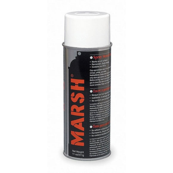 Marsh Stencil Ink,Can,White,11 oz.  30400