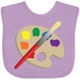 thumbnail image 3 of Inktastic Artist Palette and Brush Boys or Girls Baby Bib, 3 of 4