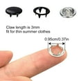 thumbnail image 3 of 100 Sets 10 Colors Snap Fasteners Kit Metal Hollow And Solid Five Claw Buckle Set With Hand Pressure Pliers Tool Diy Sewing Buttons Set For Clothing Sewing And Crafting, 3 of 5
