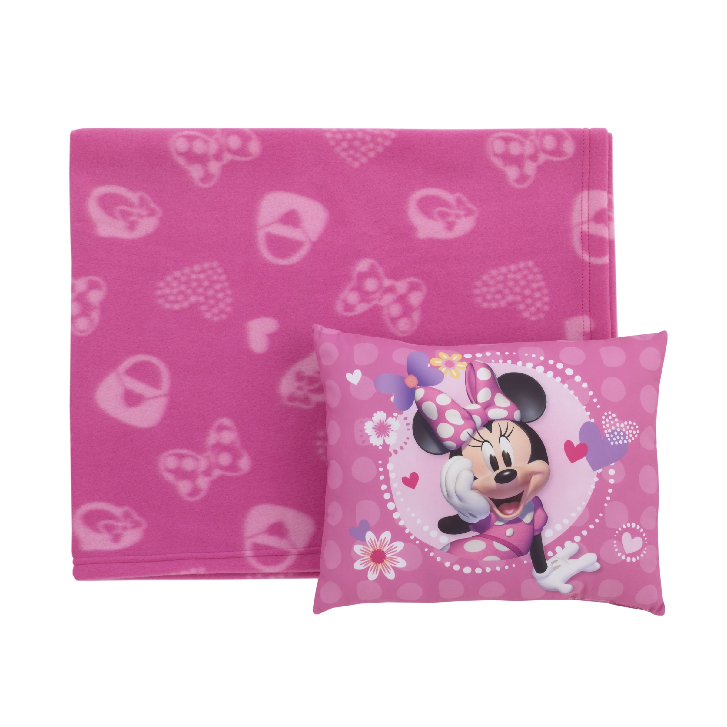 Disney Minnie Mouse Pink, Lavender and White Super Soft Toddler