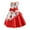 Red, variant on IROINNID Girls Summer Clothes Dress Irregular Hemline Princess Skirt Printed Dress Bow Performance Suit 7-8T