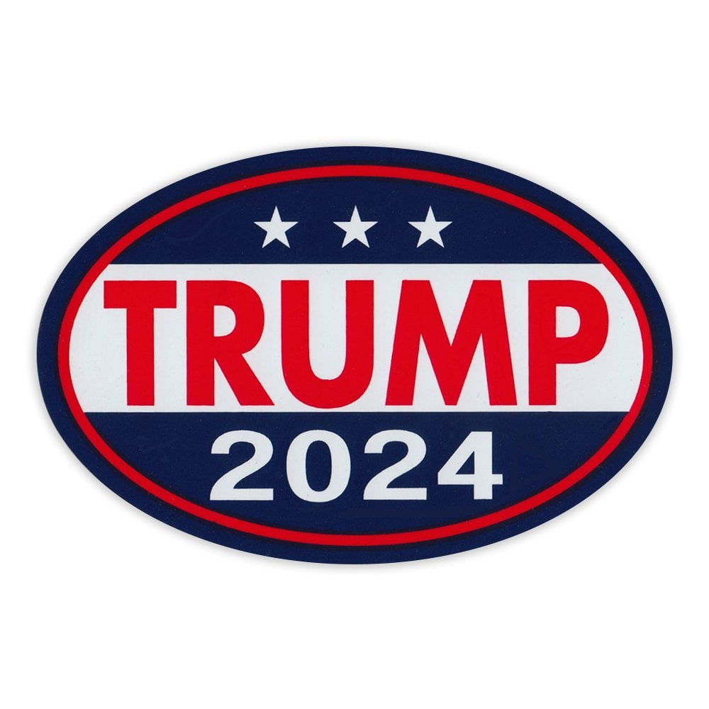 TRUMP 2020 Keep  American Great Bumper Stickers Oval Decals Blue 5" 2 pack WR 