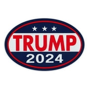 Oval Political Campaign Magnet, Donald Trump 2024 - Trump Forever! (Don Trump Jr., Eric Trump, Ivanka Trump), 6" x 4" Magnetic Bumper Sticker