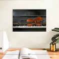 thumbnail image 3 of Elephant Stock Violin Piano Wall Art - Horizontal Canvas Wall Art - Living Room Wall Decor - Music Canvas - Brown And Gray Decor - 12" x 8", 3 of 8