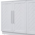 thumbnail image 5 of Sideboard Cabinet, 4 Doors With Adjustable Shelves For Spacious Kitchen Storage (white) - Elegant Option And Shelves, White Cabinet & Living Room, 5 of 6