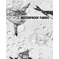 thumbnail image 5 of Pack of 2 Outdoor Pillow Covers, Cute Dolphin Cat Animal Pattern Waterproof Square Throw Pillowcase Cushion Decorative Pillow Covers for Couch Patio Tent, 18x18 in, 5 of 6