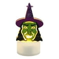 thumbnail image 2 of Halloween Witch Tea Lights Decoration, Halloween Flameless LED Candle Holder Lights Battery Operated for Halloween Party Table Home Spooky Decor, 2 of 7