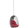 thumbnail image 2 of Modway Whisk Outdoor Patio Swing Chair Without Stand in Red, 2 of 3