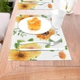 thumbnail image 5 of YFYANG Washable Heat-Resistant Placemats, 70% PVC/30% Polyester, Watercolor Sunflower Flower Kitchen Table Mat, 12" x 18" 1 Pcs, 5 of 6