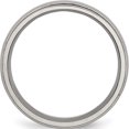 thumbnail image 2 of Titanium Polished 6mm Grooved And Beaded Edge Band (Size 8) Made In China tb132-8, 2 of 5