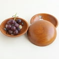 thumbnail image 4 of kkbbma under $5 Wooden Bowls Small Calabash Bowls Round Wood Salad Bowl for Condiments, Dip Sauce, Ketchup, Small Wood Bowl for Jam, little Prep, Olive, 4 of 6