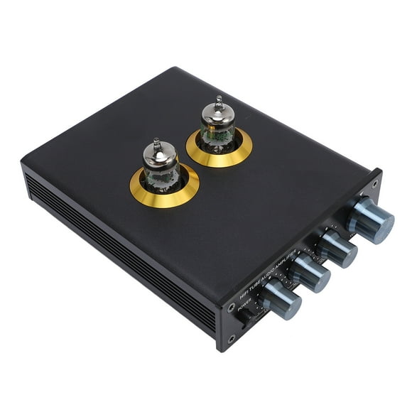 JWM5456 Tube Preamp - HiFi Stereo Preamplifier with 3 - Band EQ, Circuit & Low - Noise, 5x Gain Aluminum Chassis, 97 % Amp Compatible 6J1 / GE5654 Tubes Replaceable