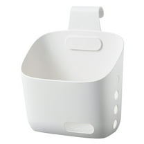 Plastic Hanging Basket for Storage,Plastic Basket with Detachable Hook, Hanging Storage Containers Organizer Shelf for Office Bedroom Kitchen Bathroom