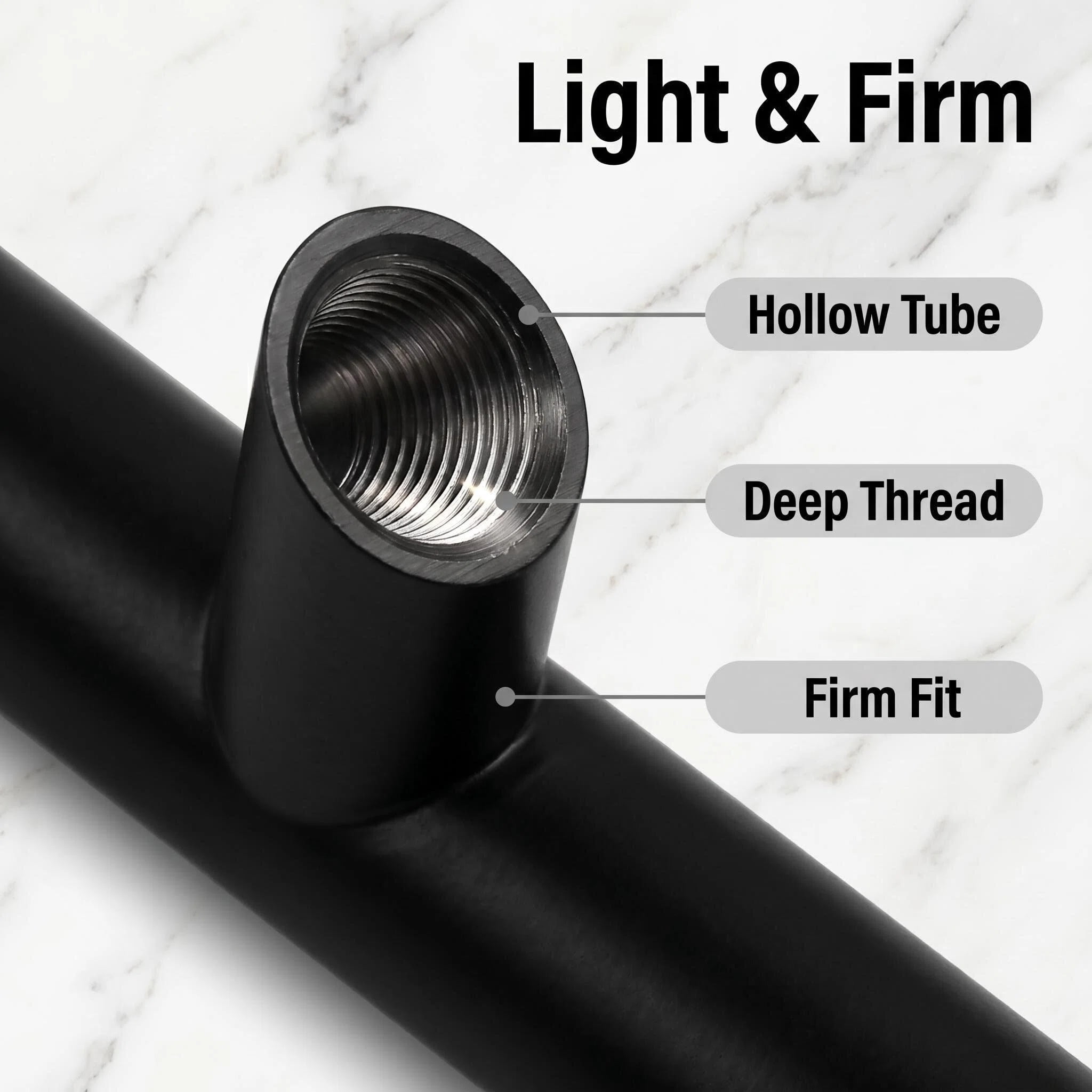 Fitviso 10 Pack 3-1/4 inch (Center to Center) Matte Black Cabinet Pulls