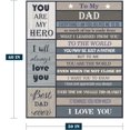 thumbnail image 2 of Best Dad Ever Blanket Gift for Fathers Day I Love You Dad Birthday Gifts Blanket from Daughter Son Present for Dad Men Soft Letter to My Dad Throw Blanket for Couch Bed 50x60, 2 of 4