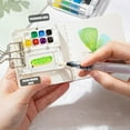 thumbnail image 2 of Yokua Travel Watercolor Set Portable Sketchbook Palettes Watercolor Palettes Set, 2 of 12