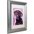 thumbnail image 2 of Trademark Fine Art "Black Lab" Canvas Art by Dean Russo, White Matte, Silver Frame, 2 of 4