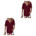 thumbnail image 3 of Minnieouse Blusa holgada para mujer, camisa bonita informal con flores, disfraz de vacaciones en la playa, fiesta de verano, Top fresco, Type12 NO12, 3 of 6