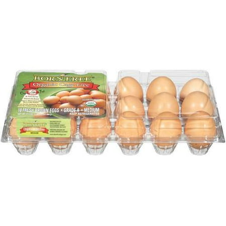 Born Free: Organic Cage Free Fresh Brown Eggs, 31.5 oz