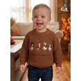 thumbnail image 5 of RUINIXCW Toddler Baby Girl Boy Thanksgiving Sweater Outfit Infant Boy Girl Fall Winter Clothes Kids Turcky Goose Knit Sweater Jumper Pullover Tops, 5 of 10