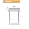 thumbnail image 3 of Kojooin Stainless Steel Work Table, 16 x 24 in Kitchen Food Prep Utility Table for Commercial or Home Use, 3 of 7
