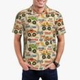 thumbnail image 5 of Wukai Animal Truck Men’s Polo Shirts,Quick-Dry Athletic Shirt,Classic Fit Shirts-XX-Large, 5 of 8