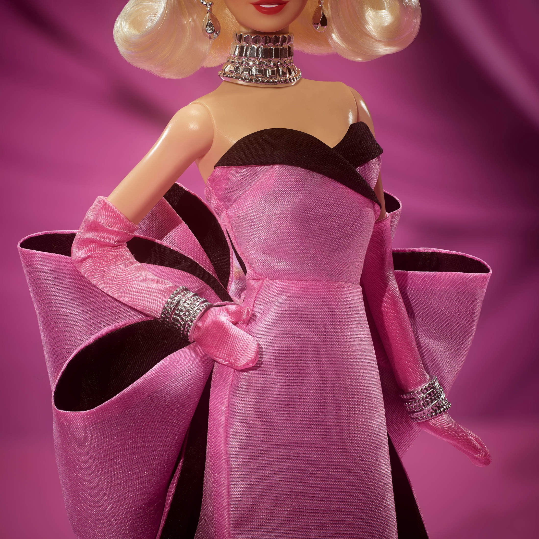 Marilyn Monroe Barbie Signature Collectible Doll, Wearing Iconic Pink Dress from the Film & “Diamonds” Jewelry