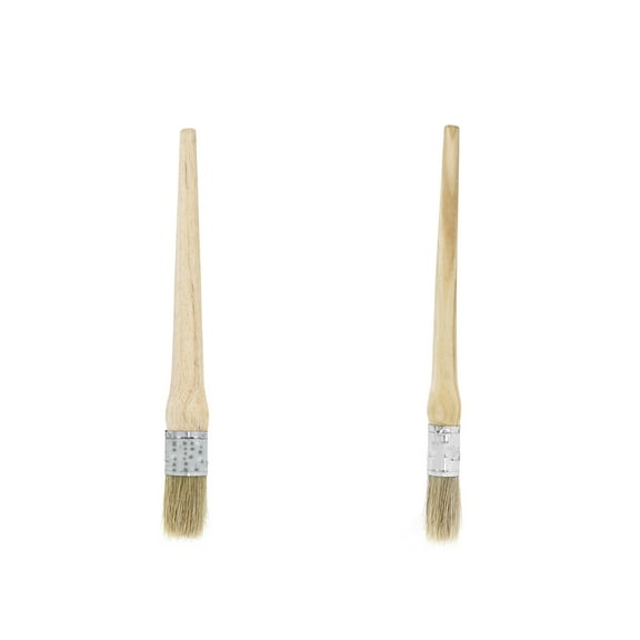 DEEPCRAFF Precision Control Paint Brush Beige Bristle 2PCS 0.8In 1In
