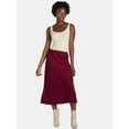 thumbnail image 4 of Time and Tru Women's Midi Slip Skirt, Sizes XS-XXXL, 4 of 6