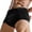 Black, variant on PEASKJP Mens Underwear Cotton Regular Long Mens Boxer Briefs Underwear Men,Black XXL