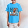 thumbnail image 2 of TOWED22 Boy' Shirts Dinosaur Short Sleeve Tops T-Shirt Size for 3-6 Years(Sky Blue,13-14 Y), 2 of 4