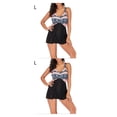 thumbnail image 1 of Soidarity 2021 verano mujer traje de baño elástico estampado traje de baño sin espalda inalámbrico traje de baño playa fiesta deportes traje de baño Flor rosa L 2piezas Soidarity CBP582091, 1 of 6