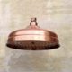 thumbnail image 1 of Copper Shower Head, 20cm (8 Inch) Diameter, High Pressure Fixed Shower Head With Adjustable Angle Shower Head Rain Shower Head - Gold, 1 of 5