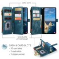 thumbnail image 3 of CaseMe Case for Samsung Galaxy S26 Ultra 5G Wallet Case for Women Men, Fashion Durable PU Leather Magnetic Flip Lanyard Strap Wristlet Zipper Card Holder Wallet Phone Case for Galaxy S26 Ultra 6.9", 3 of 9