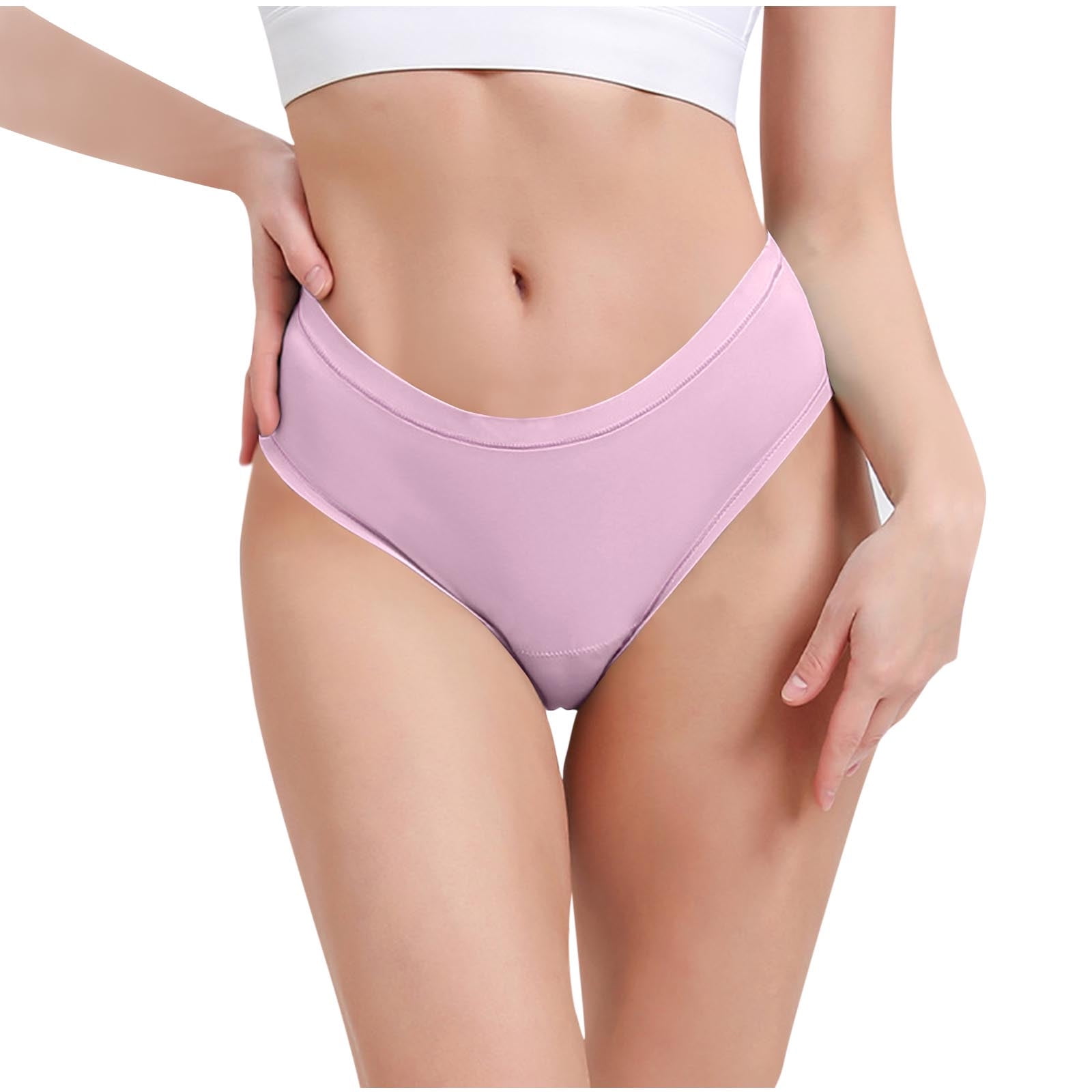 Lot De 8 Culottes Filles Adolescentes - Sans Coutures, Doux, Respirant - Taille Moyenne - Multicolore - 13