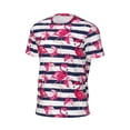 thumbnail image 6 of Wukai Flamingos Print Men's Short-Sleeved Mesh T-Shirt,Quick-Dry Short Sleeve Workout T-Shirt-3X-Large, 6 of 8