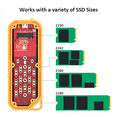 thumbnail image 2 of 10Gbps NVMe NGFF SSD M.2 SSD Boîtier TYPE-C M2 SSD Cas IP65 Résistant aux Chocs SSD Boîtier, 2 of 7