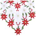 thumbnail image 4 of Camino de Mesa Navideño JAMW Bordado Rojo 15 x 70 Pulgadas para Decoraciones Navideñas, 4 of 5