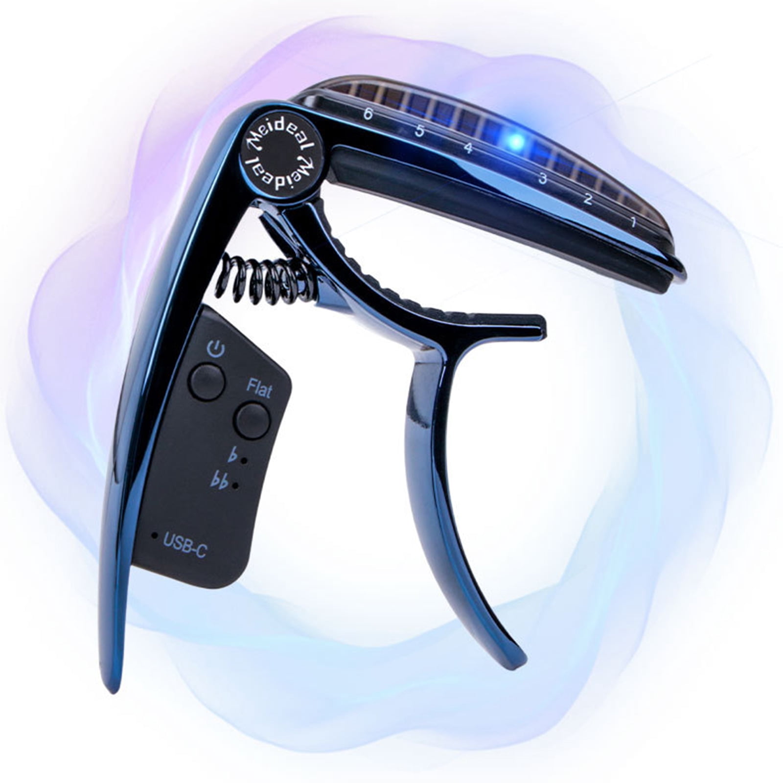 Metal Guitar Capo Easy to Carry Recording Studio Capo Spring Clamp Capo Perfect for Beginners and Professional Player