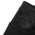 thumbnail image 4 of HOOMEUMY Men's Punk Gothic Jeans Classic Solid Stretch Casual Ripped Biker Skinny Denim Pants with Buckle Zipper Black L, 4 of 9