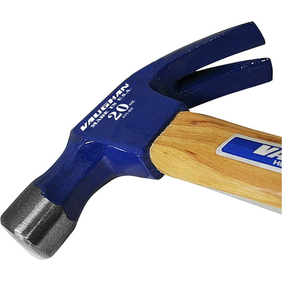 Curved Claw Nail Hammer, Hickory Handle, 16 oz, Made In The , DO16, VN11403