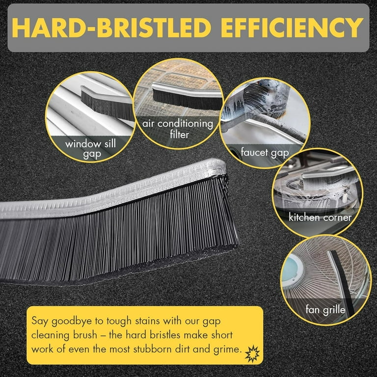 Hard Bristle Crevice Cleaning Brushes for Household Use, 4 Pcs Gap Cleaning  Brush Upgrade Handle Reinforcement Multifunctional Small Cleaning Brush  Tool for Groove Window Tracks Bathroom Kitchen - Yahoo Shopping
