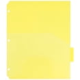 thumbnail image 3 of JAM Paper Plastic Index 5, Tab Dividers with Pockets, 1 per Pack, Multi-Color, 9.75" x 11.5", 3 of 4