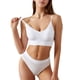 thumbnail image 1 of Conjunto de bragas y sujetador para mujer, lencería, ropa interior inalámbrica, sin espalda, cuello en V, cubierta 3/4 para deporte, 1 of 6